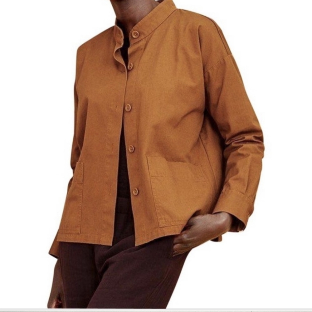 EF Washed organic cotton canvas 'Musk' jacket